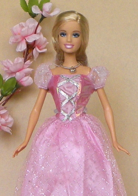 Handmade Fashion Dress For Noble Barbie Rose Pink