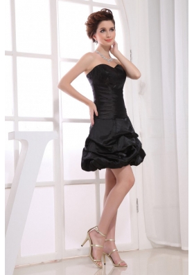 A-line Pick-ups Little Black For Prom Mini-length