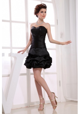 A-line Pick-ups Little Black For Prom Mini-length