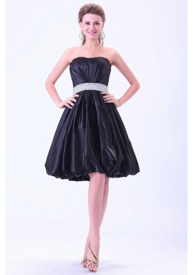 Popular Navy Blue Prom Cocktail Dress Beaded Belt