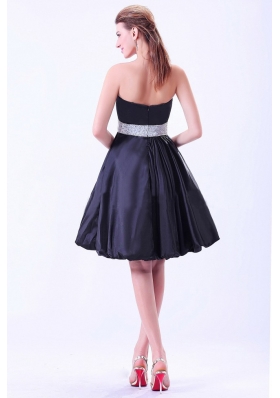 Popular Navy Blue Prom Cocktail Dress Beaded Belt