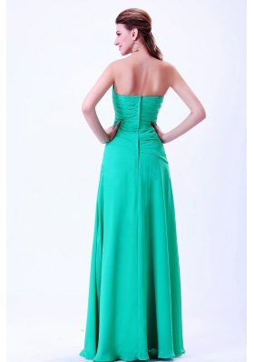 2013 Pleats Sweetheart Prom Dress Turquoise