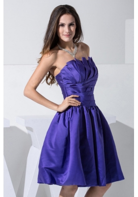 Simple Purple Prom Cocktail Dress For 2013 A-line