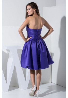 Simple Purple Prom Cocktail Dress For 2013 A-line