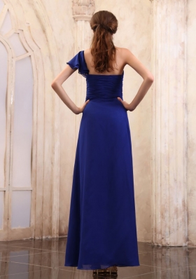 Royal Mother Bride Dress One Shoulder Ankle-length