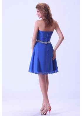 Bridesmaid Dresses With Sweetheart Appliques Royal Blue