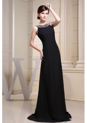 Betaau High Slit Prom Dress A-line Brush Beading