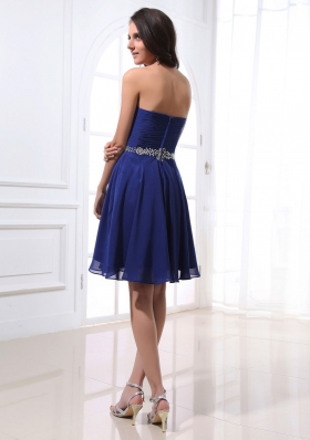 Sweetheart Beading Prom Dress Empire Royal Blue