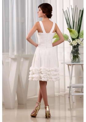 Attractive Chiffon V-neck Knee-length Prom Dress