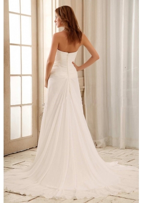 Halter Empire Beaded Weding Dress With Chiffon