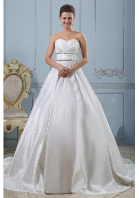 Sweetheart Beaded Decorate and Ruch Wedding Gowns