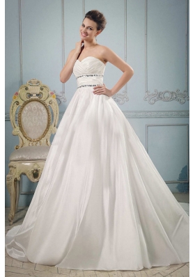 Sweetheart Beaded Decorate and Ruch Wedding Gowns