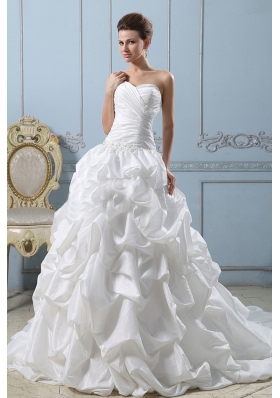 Ball Gown Sweetheart Wedding Dress Pick-ups