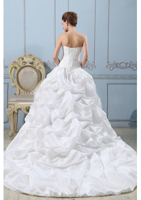 Ball Gown Sweetheart Wedding Dress Pick-ups