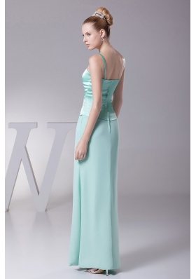 Chiffon Mother Of The Bride Dress Apple Green Sleeves