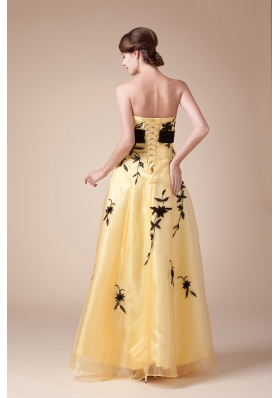 Bowknot Exclusive Empire Strapless Long Prom Dress For 2013