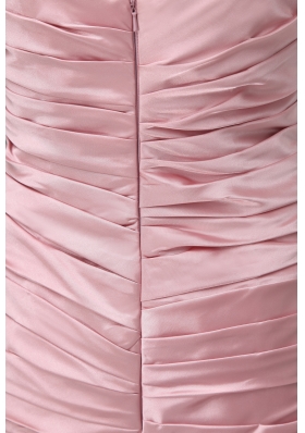 Spaghetti Straps Pink Empire High Low Prom Dress For 2013 Customize