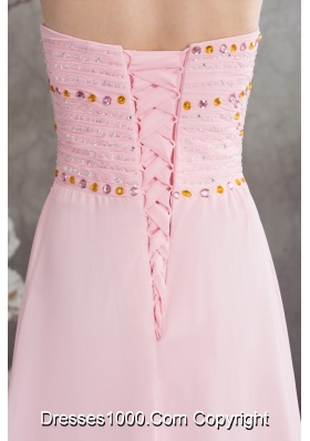 Sweetheart Empire Court Train Prom Dress