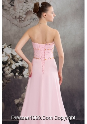 Sweetheart Empire Court Train Prom Dress