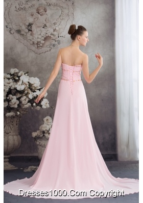 Sweetheart Empire Court Train Prom Dress