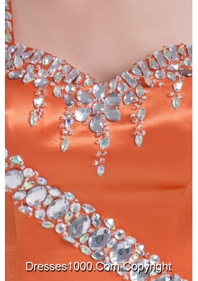 Beaded Decorate Shoulder Exclusive Long Empire Prom Dress