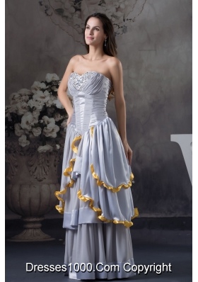 Custom Made Sweetheart Beading Empire Long Prom Dress