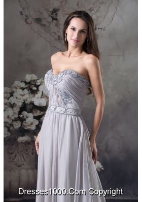 Discount Beading Column Sweetheart long Gray 2013 Prom Dress