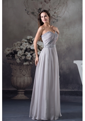 Discount Beading Column Sweetheart long Gray 2013 Prom Dress