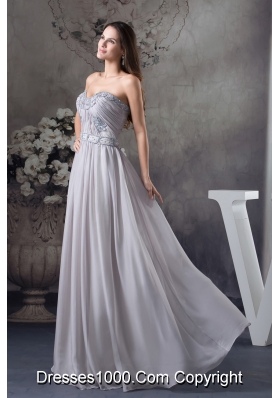 Discount Beading Column Sweetheart long Gray 2013 Prom Dress