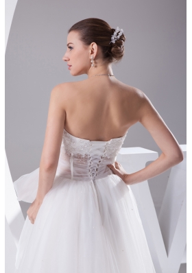 Elegant Column Strapless Lace-up Beading 2013 Wedding Dress