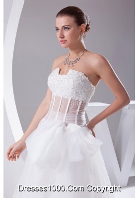 Elegant Column Strapless Lace-up Beading 2013 Wedding Dress