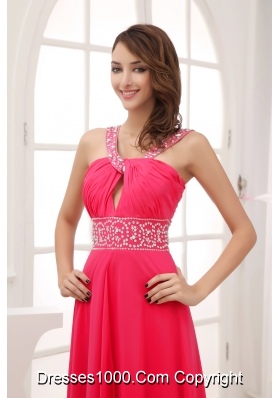 Elegant Empire V-neck Long Prom Dress For 2013 Custom Made