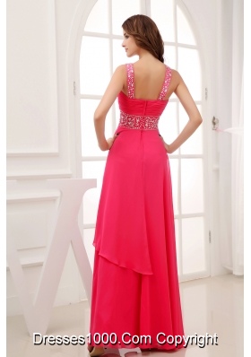 Elegant Empire V-neck Long Prom Dress For 2013 Custom Made