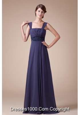 In Fashion Empire Square Neck quare Neck Long Prom Dress