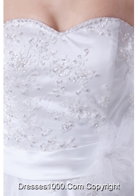 Perfect Sweetheart Court Train Sequins Wedding Dress