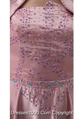 2013 New Styles Empire Long Strapless Beading Mother of the Bride Dress