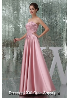 2013 New Styles Empire Long Strapless Beading Mother of the Bride Dress