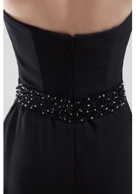 Halter Top Mermaid Beading Black Prom Dress