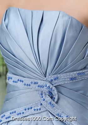 Strapless Beading Column Ankle-length Mother Of The Bride Dress