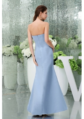 Strapless Beading Column Ankle-length Mother Of The Bride Dress