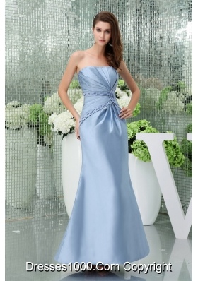 Strapless Beading Column Ankle-length Mother Of The Bride Dress