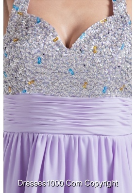 2013 Cheap A-Line Straps Short Lilac Prom Dress with Beading