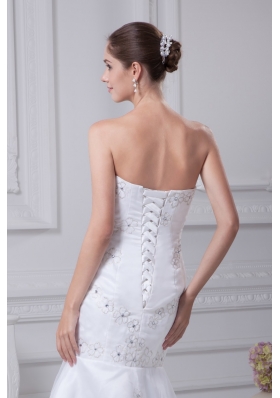 Mermaid Sweetheart Embroidery and Beading Wedding Dress in Spring 2013