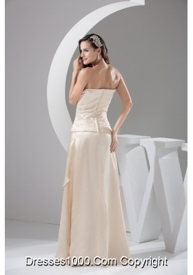 Off-the-shoulder Ivory Prom Dresses For Weddings with Beading