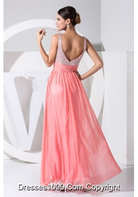 Strape A-line Sequin and Chiffon Ankle-length Cool -Beck Prom Dresses