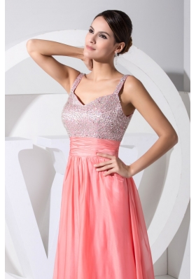 Strape A-line Sequin and Chiffon Ankle-length Cool -Beck Prom Dresses