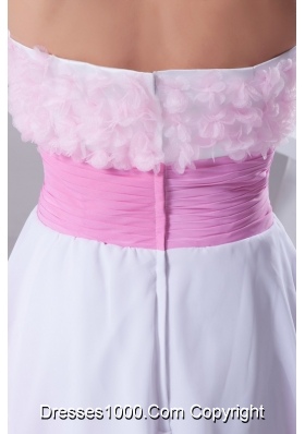 Asymmetrical Hemline Sweetheart Rose Pink Prom Dress for Ladies