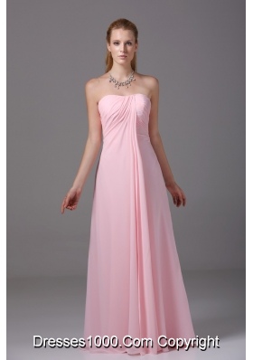 Recommended Empire Sweetheart Floor-length Pink Prom Dress for Girls
