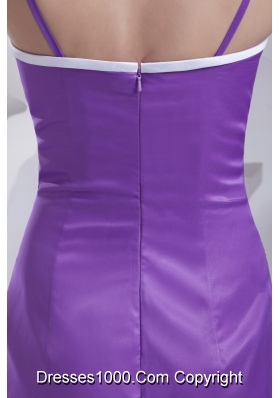 Spaghetti Straps High Low Prom Dresses with Beading Ruche and Ruffles