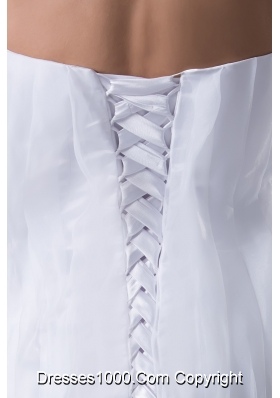 Ruching and Pick-ups Decorated Sweetheart Trumpet Bridal Dresses